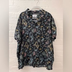 Goodfellow Hawaiian Short Sleeved Button Down